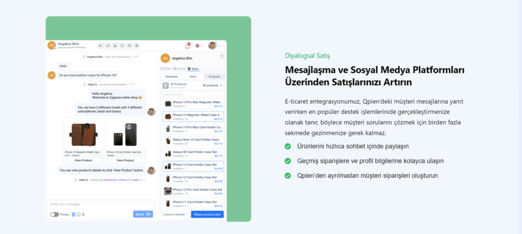 qpien canlı destek, LiveChat alternatifi