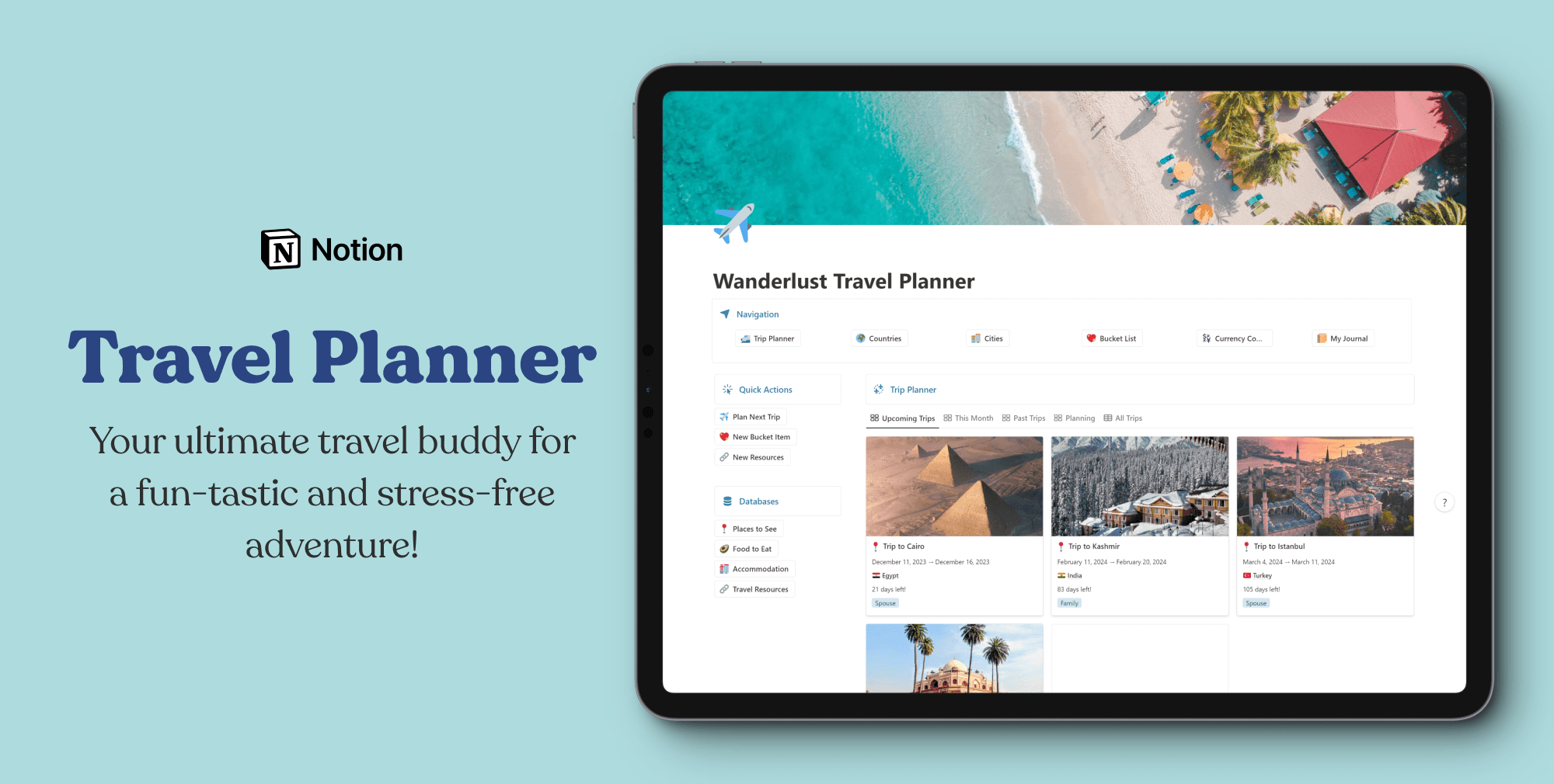 The 10+ Best Notion Travel Templates