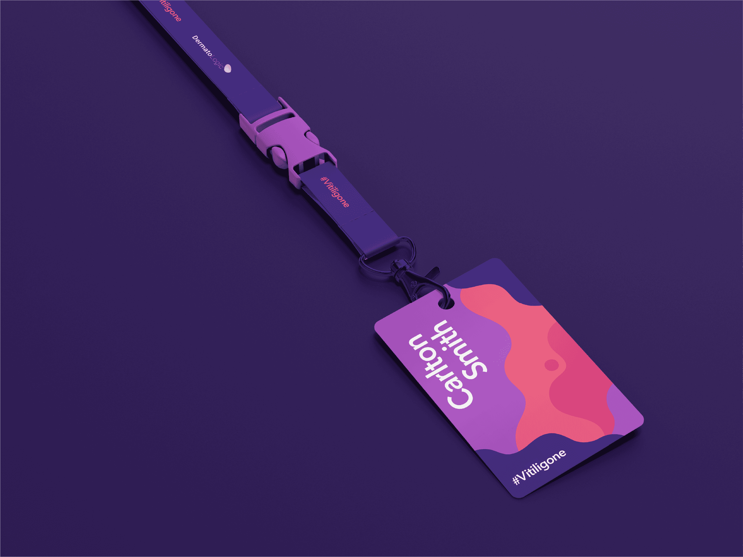 Dermato Logic Vitiligone Brand Identity Lanyard
