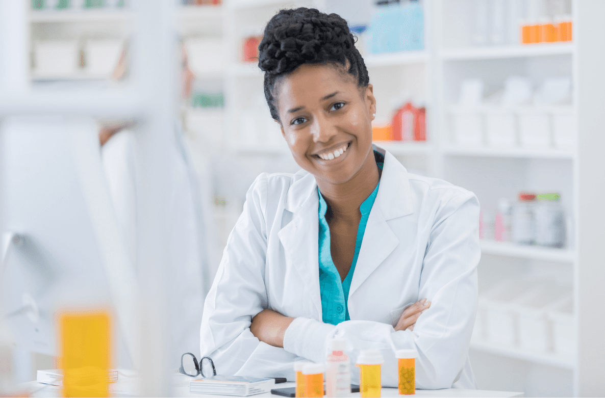 successful team smiling