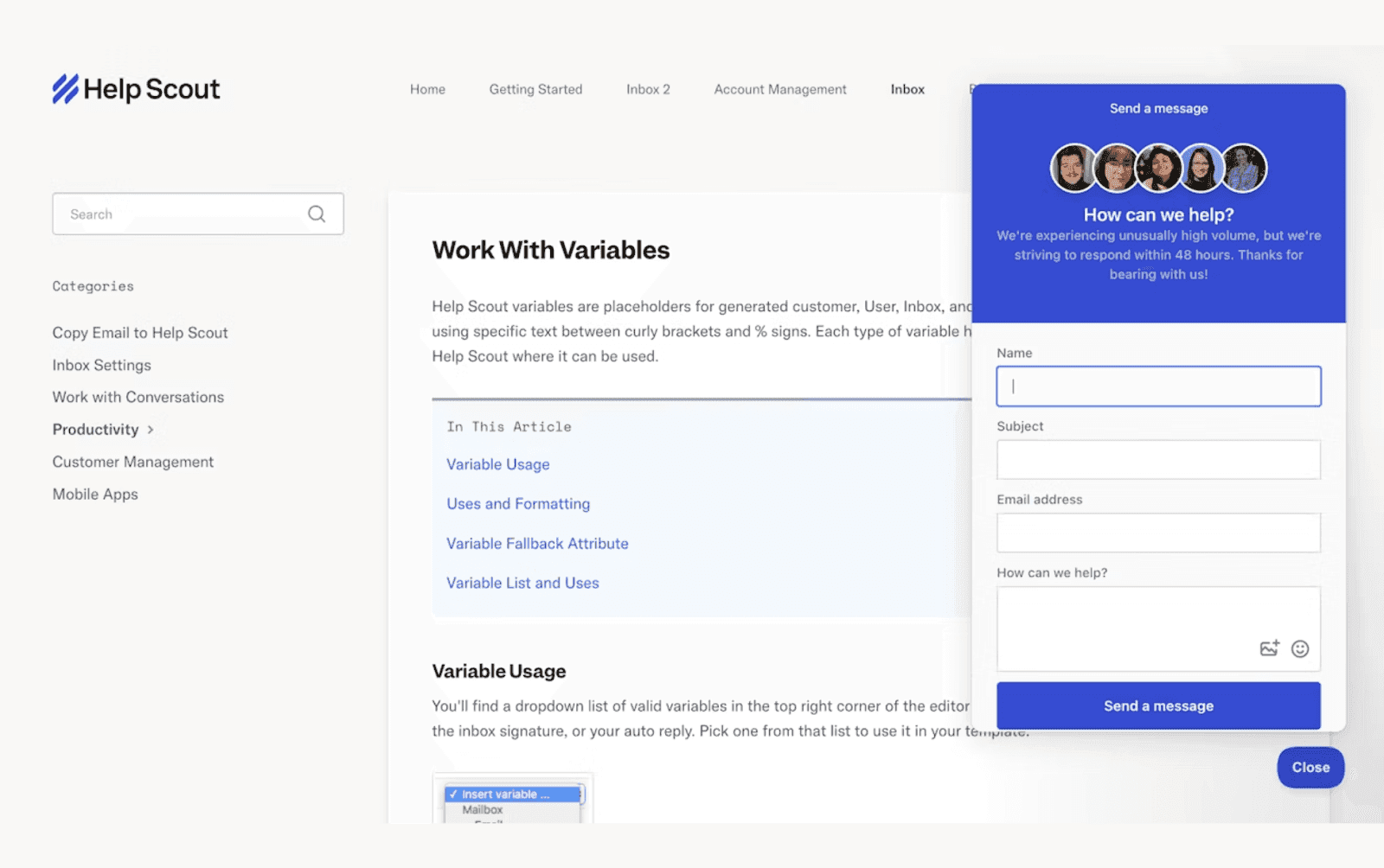  Help Scout knowledge management&nbsp;