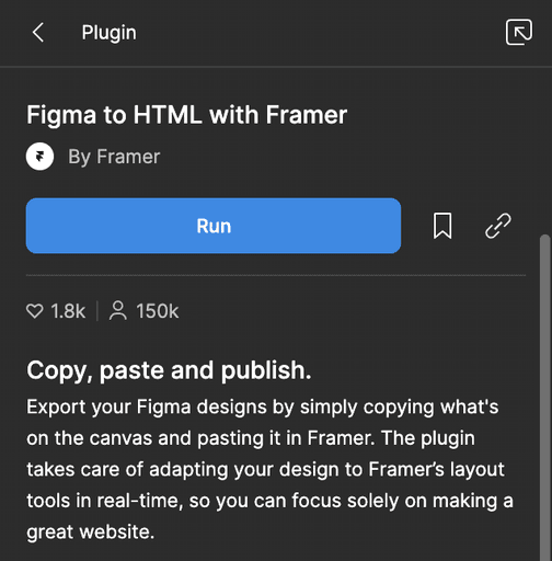 framer plugin in figma