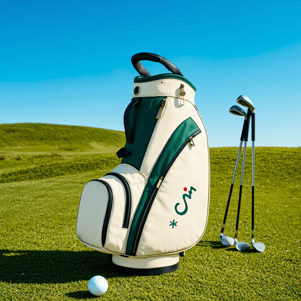 product photography of a golf bag