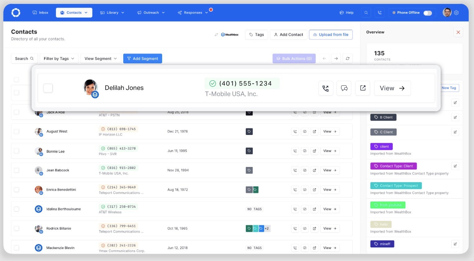 Wealthbox Dashboard