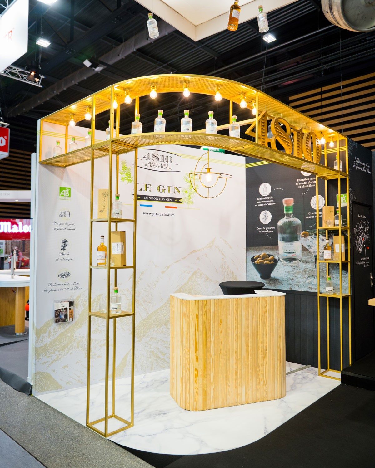 Stand indoor Brasserie du Mont Blanc par Expace