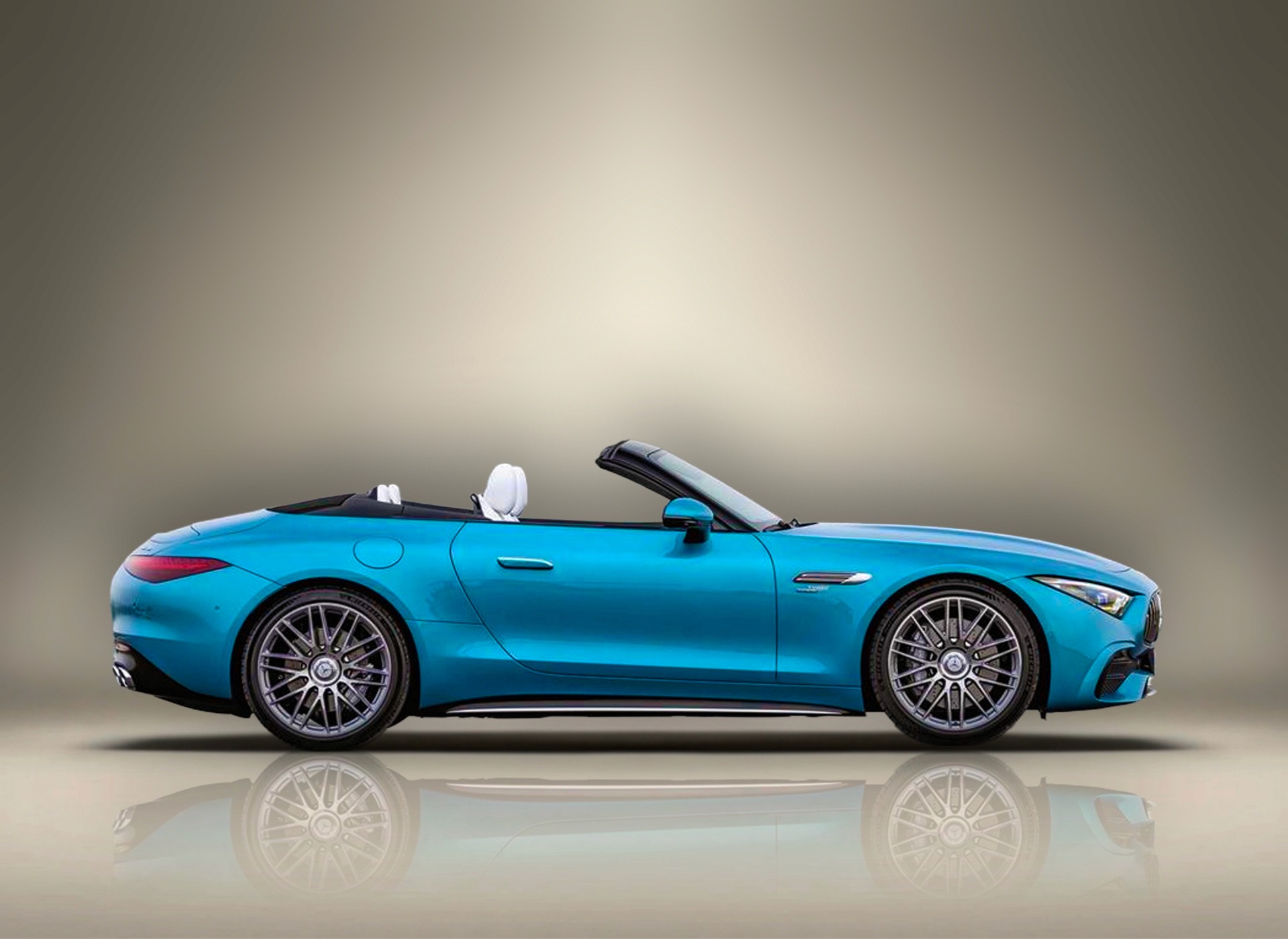 Location Mercedes SL 43 AMG Bleu à Dubaï – Keyz Rent | Sportive