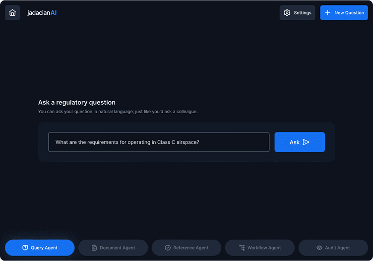 jadacianAI prototype screenshot
