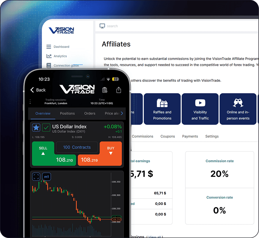 affiliate program vision trade
