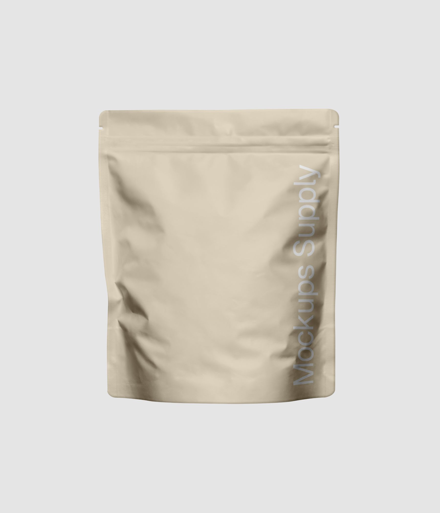 Premium coffee pouch mockup with natural texture for modern coffee branding