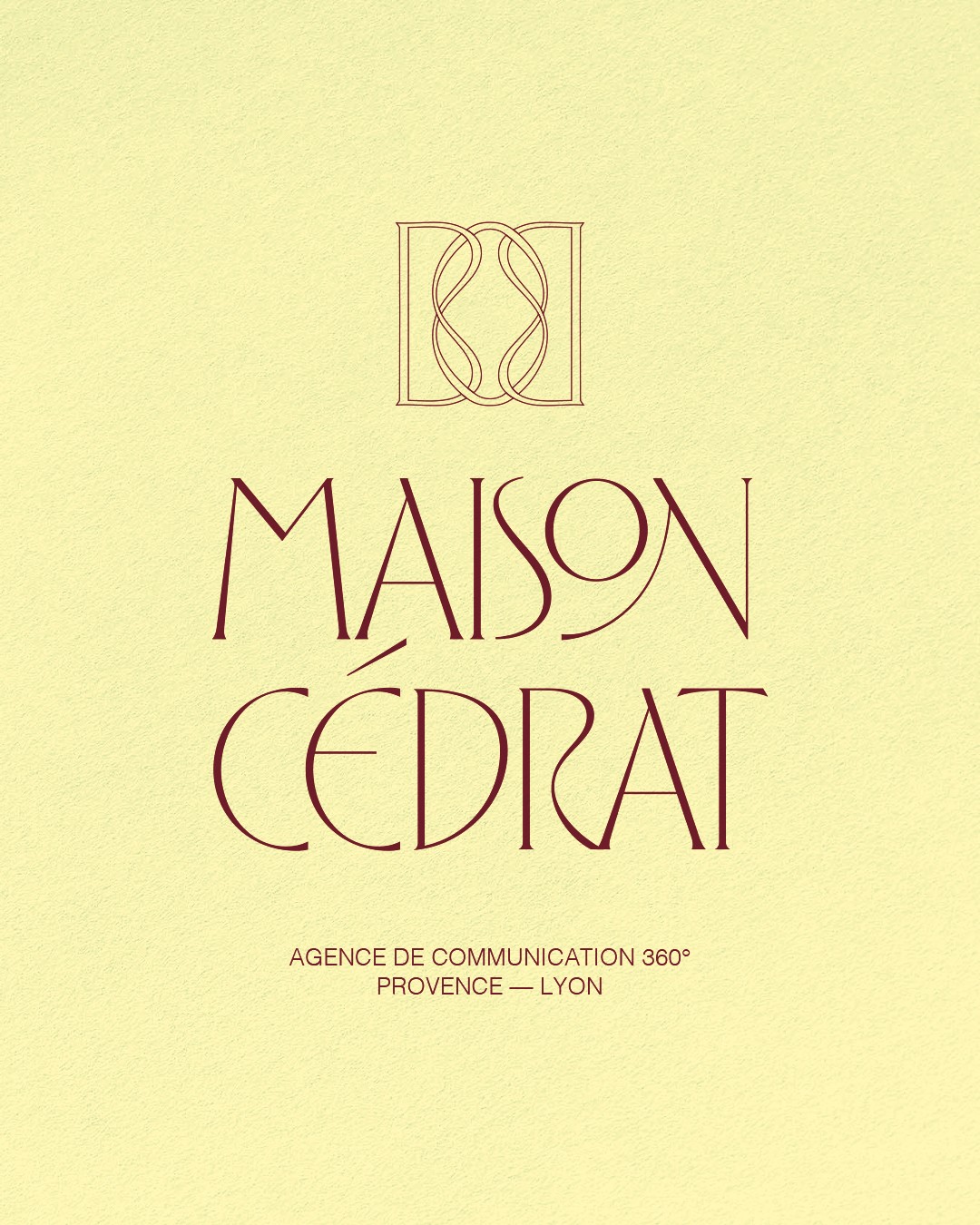 Packaging du restaurant Au fil du goût avec identité visuelle claire et design graphique épuré.