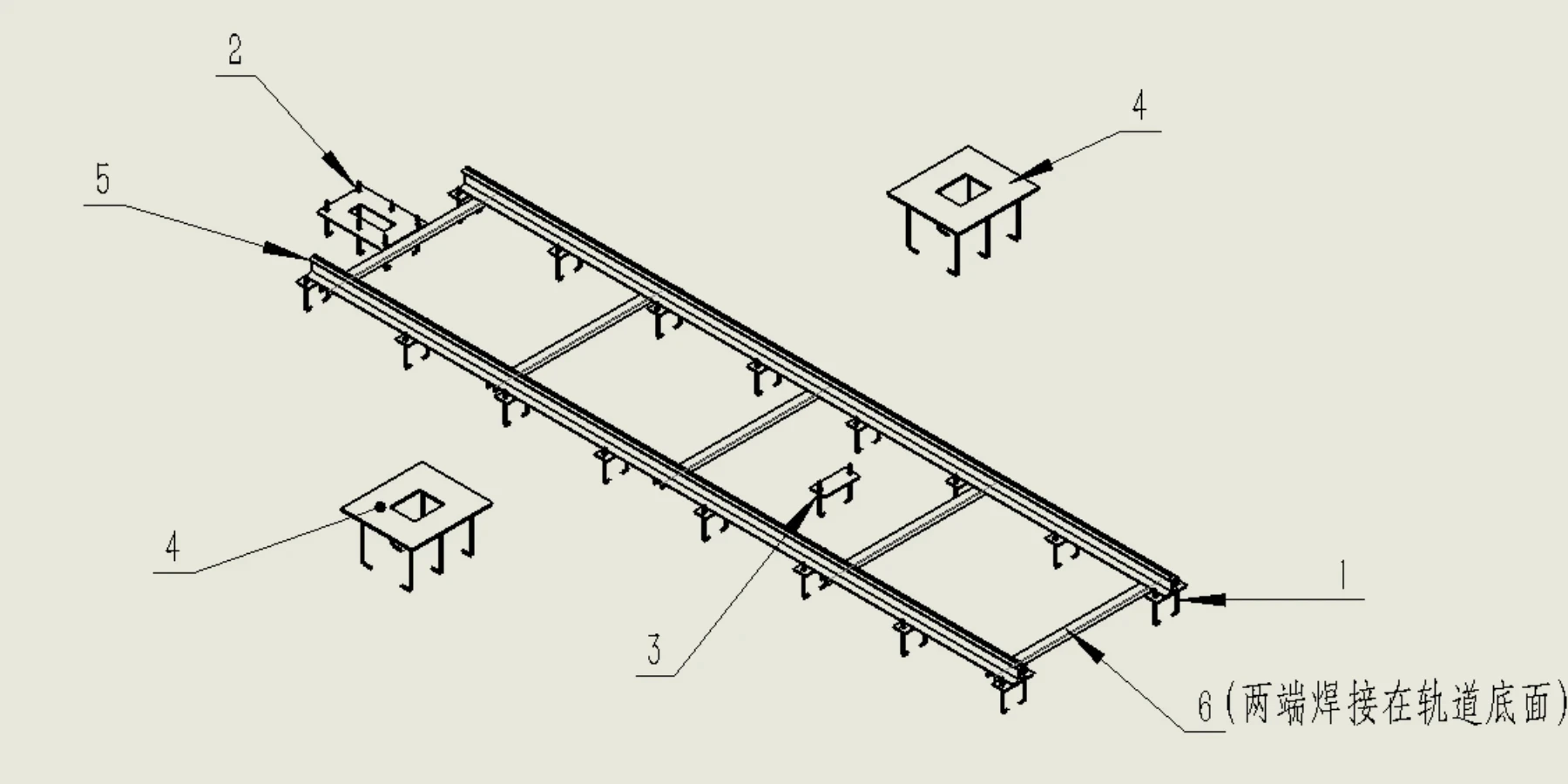 CNC Wire Saw Machine Track and Embedded Parts Installation