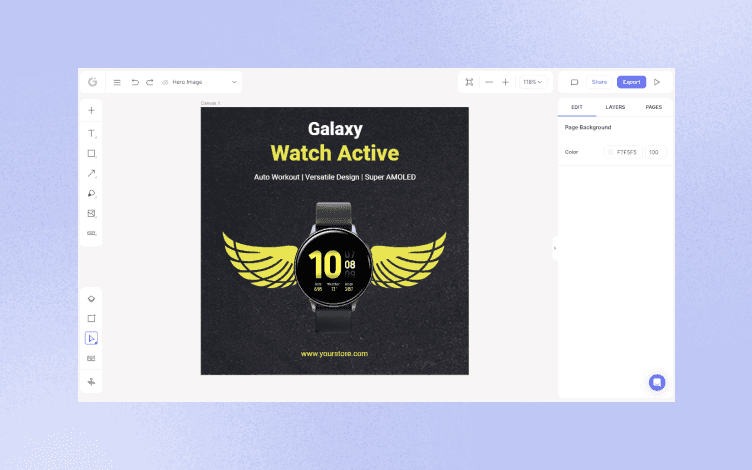 A screen shot of a web page with a watch on it