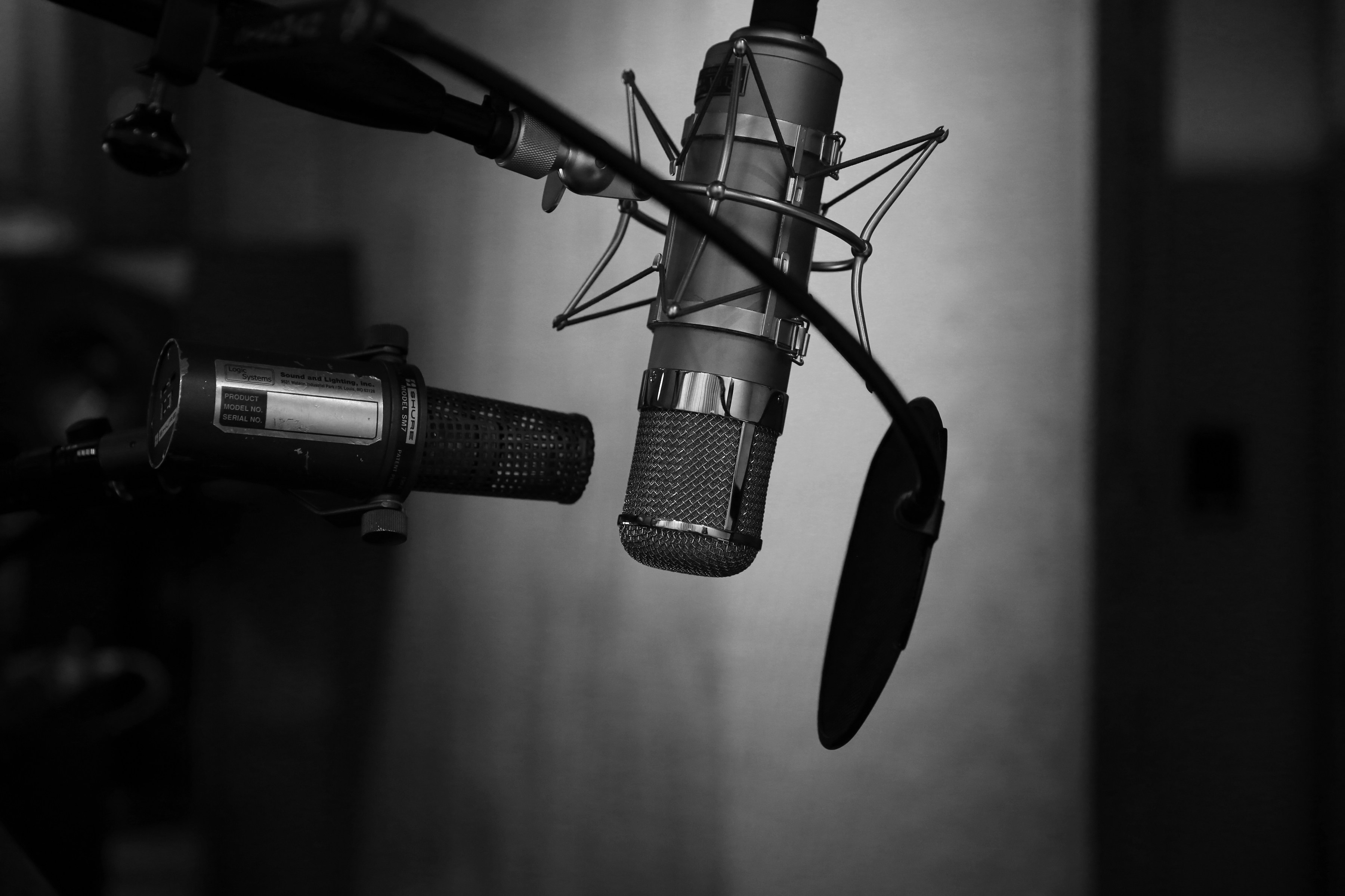 Microphone studio setup