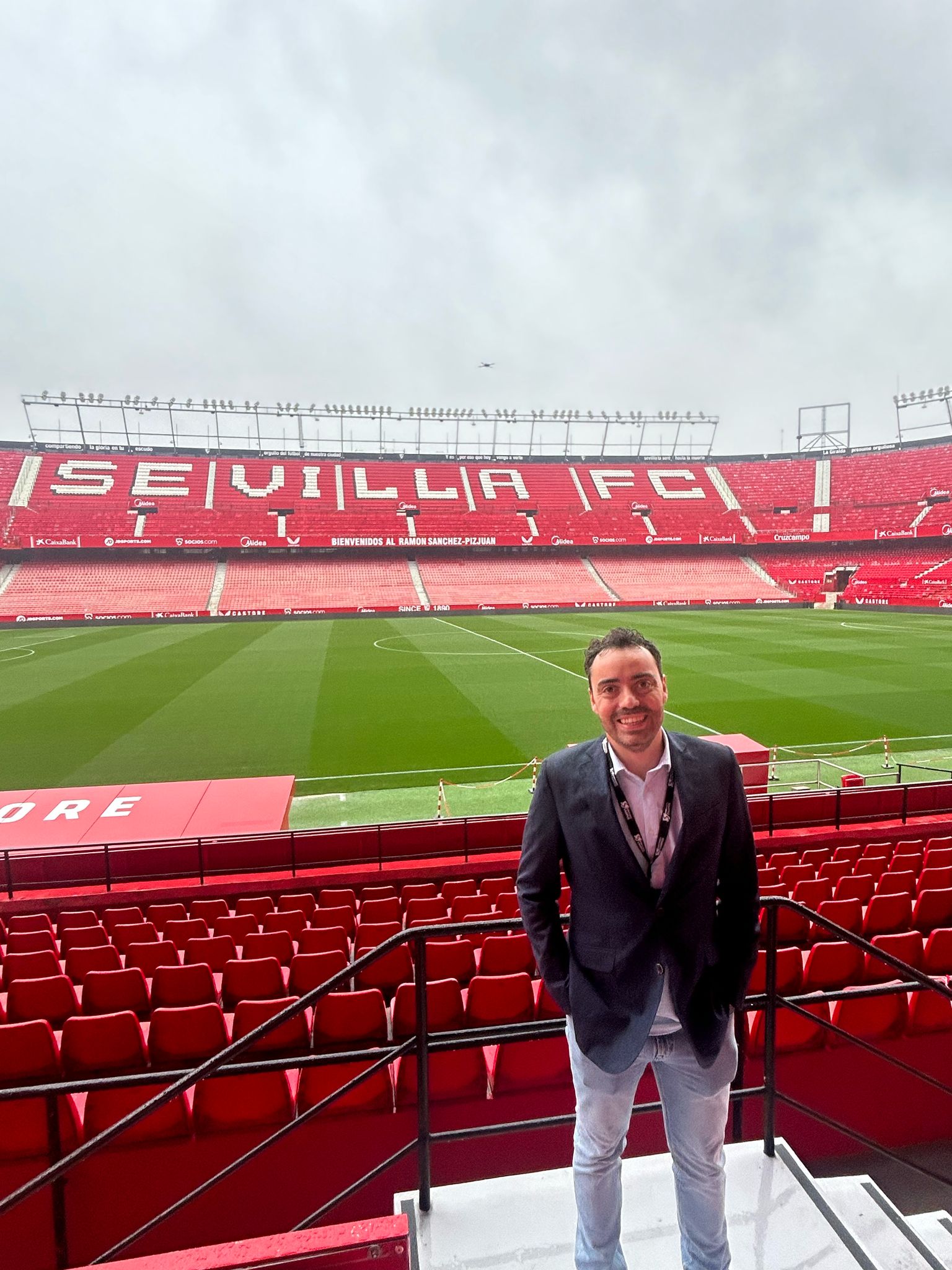 Athlete winning a race