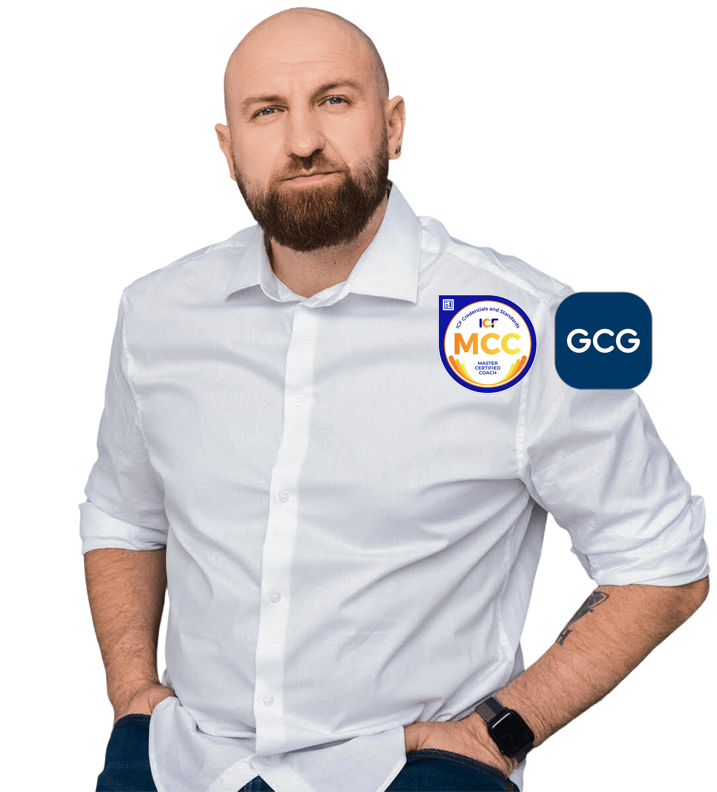 Staff image in happy mood