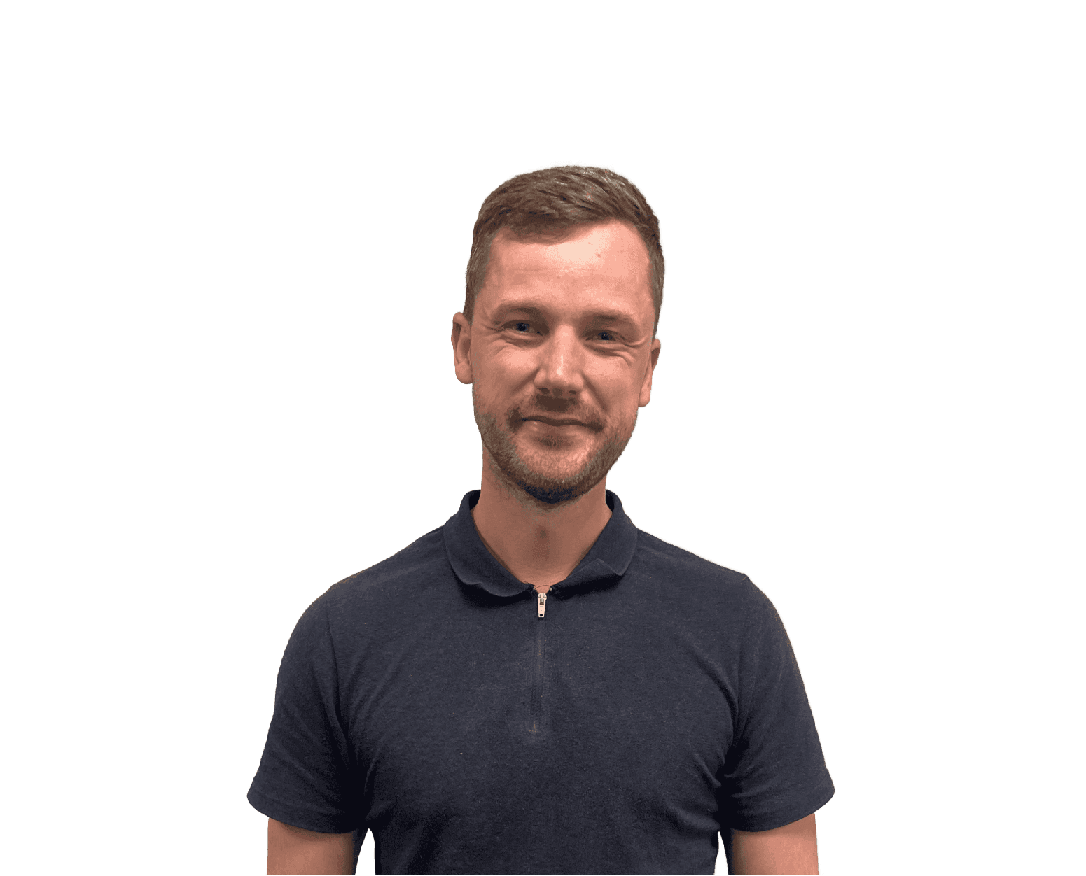 Black and white photo of a man in a suit (Background Removed)