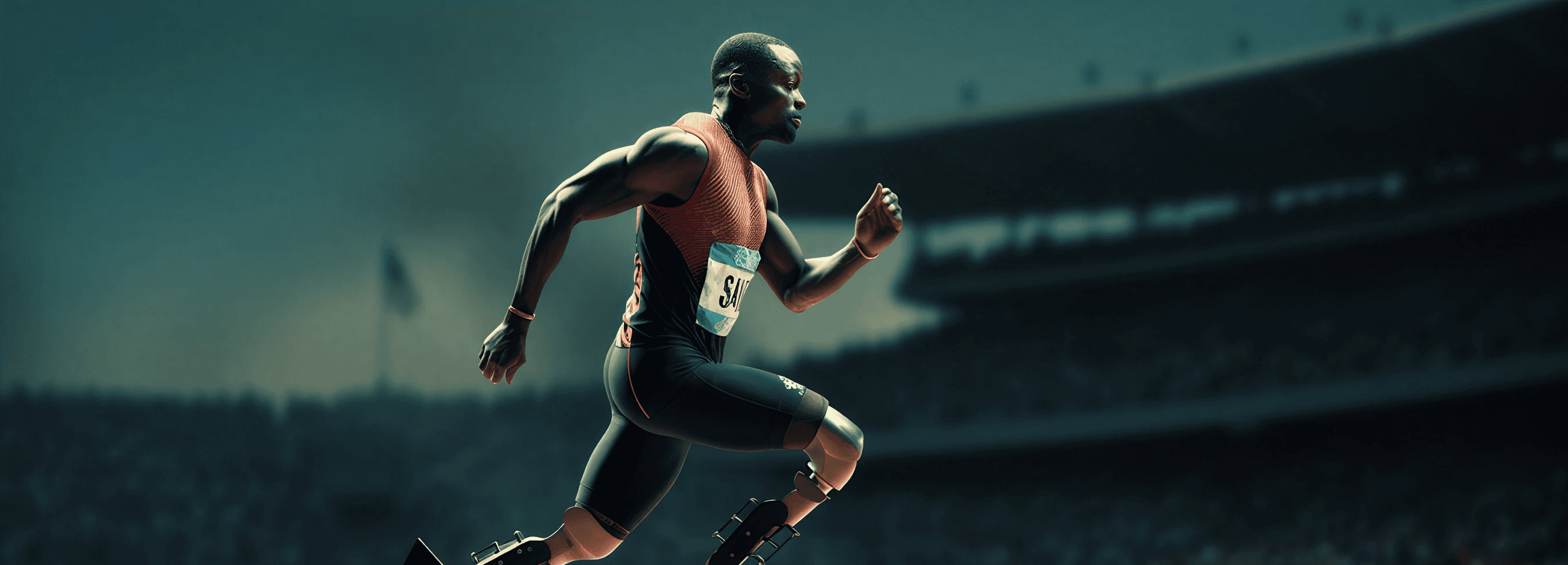 Male marathon athlete