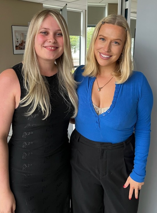 Daisy with Kirsty Anne