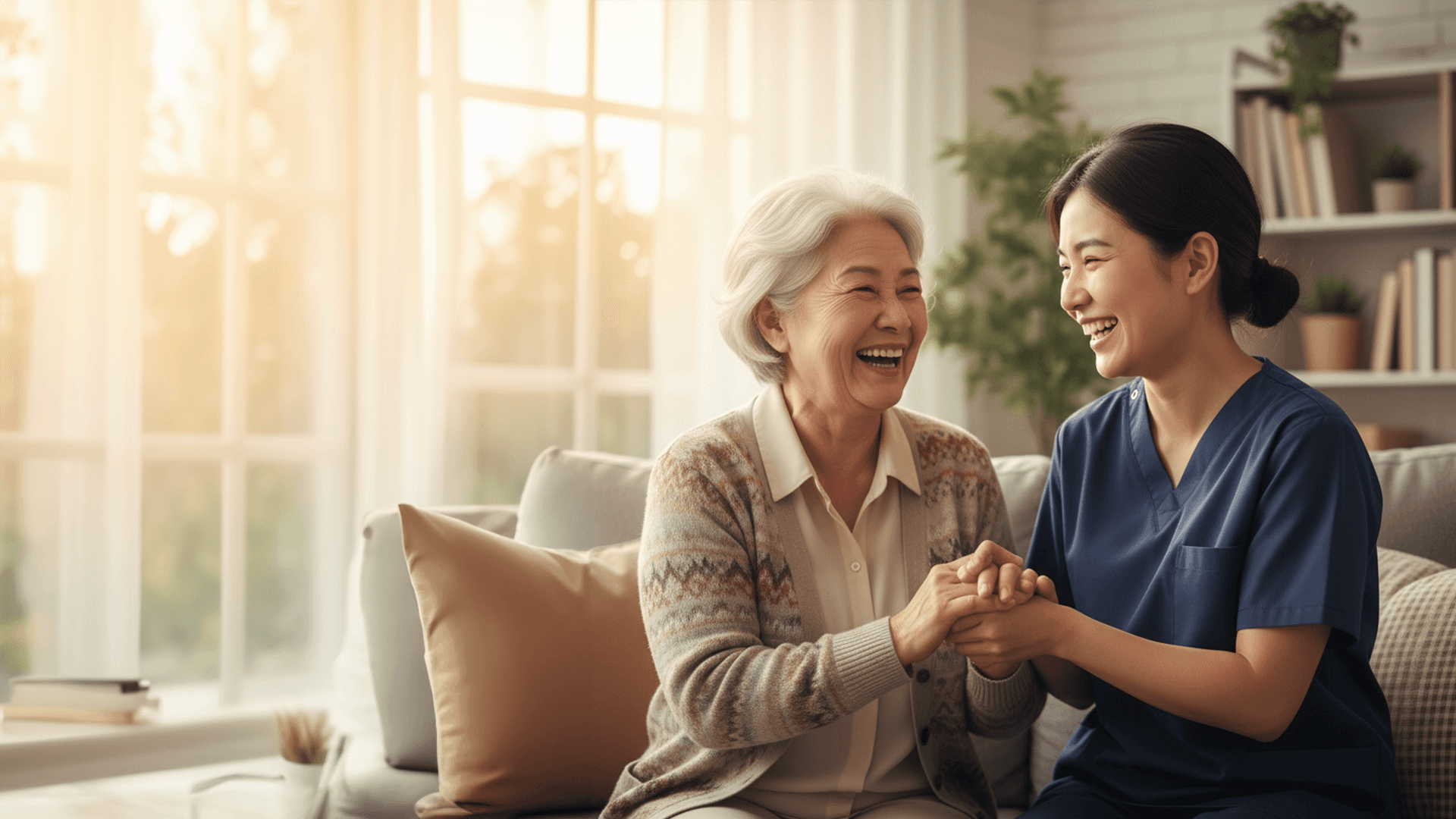 特別護士在台北為長者提供居家護理服務。