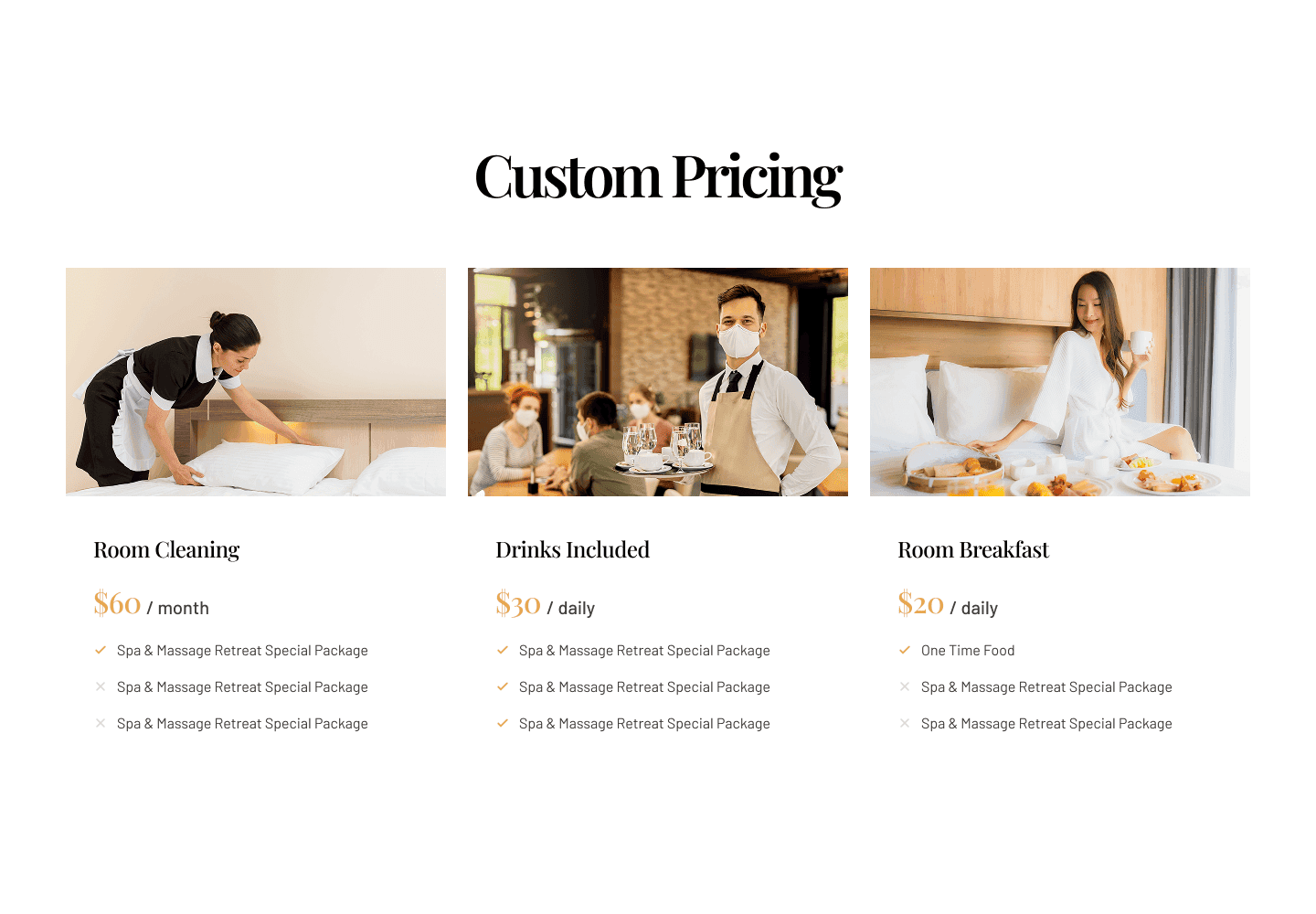 Pricing 158
