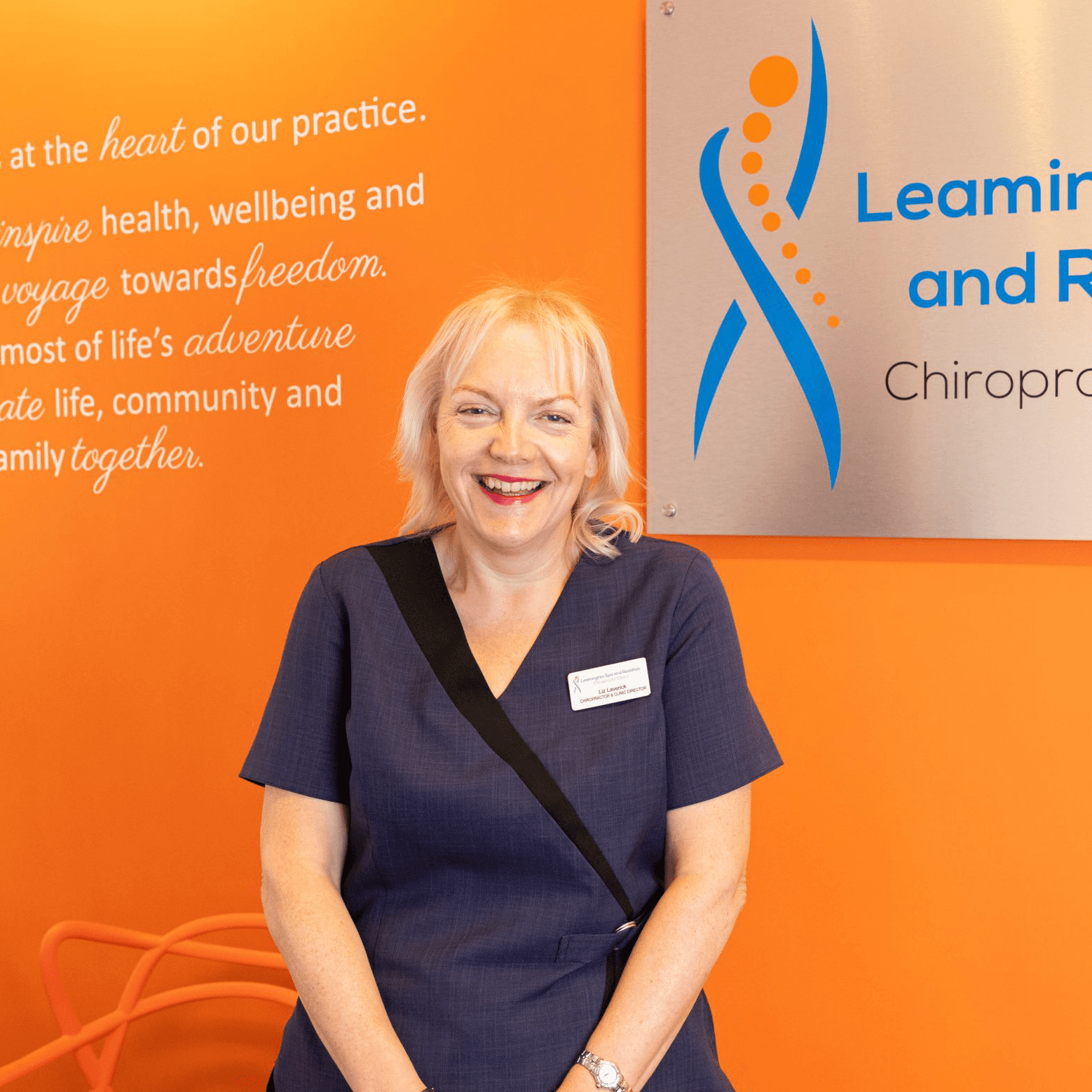Liz, chiropractor at Leamington Spa Clinic