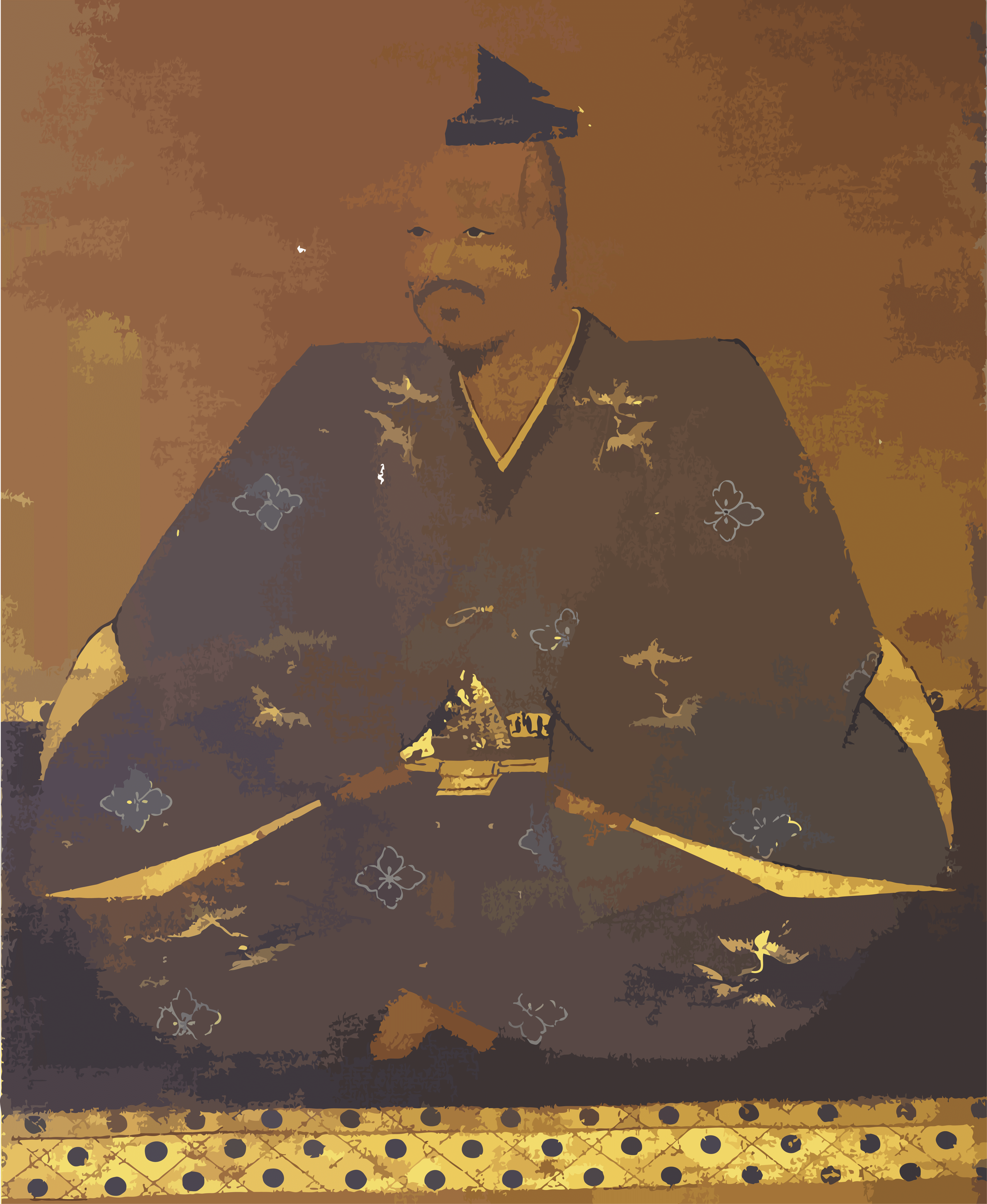 An energetic indoor performance by Japanese taiko drummers, their arms a blur of motion as they powerfully strike a massive ōdaiko drum with wooden sticks in front of an audience. In the background, a row of lit paper lanterns hangs from the ceiling.