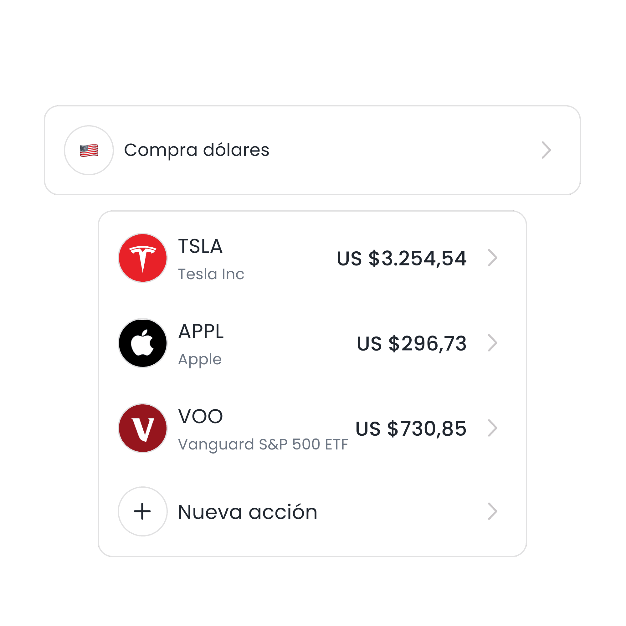 Celular mostrando el onboarding de la aplicación