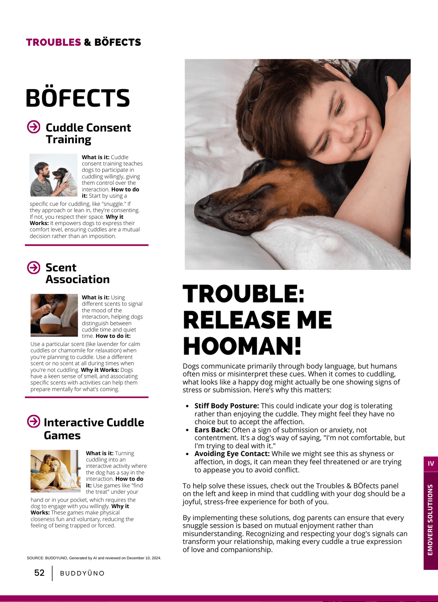 buddyuno, dog magazine, page 52