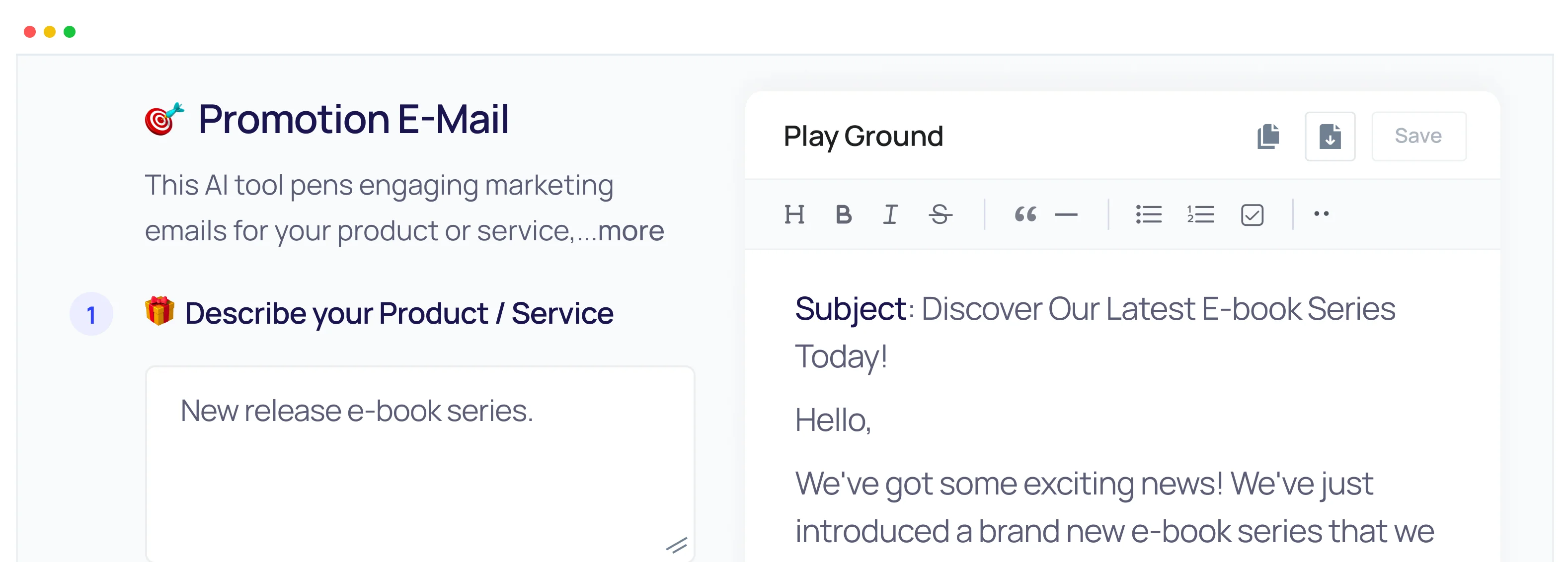 Promotional Email Generator CTA Image