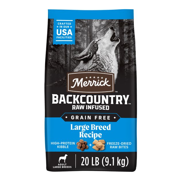 Merrick Backcountry Raw Infused Grain-Free Large Breed Recipe Freeze-Dried Dog Food