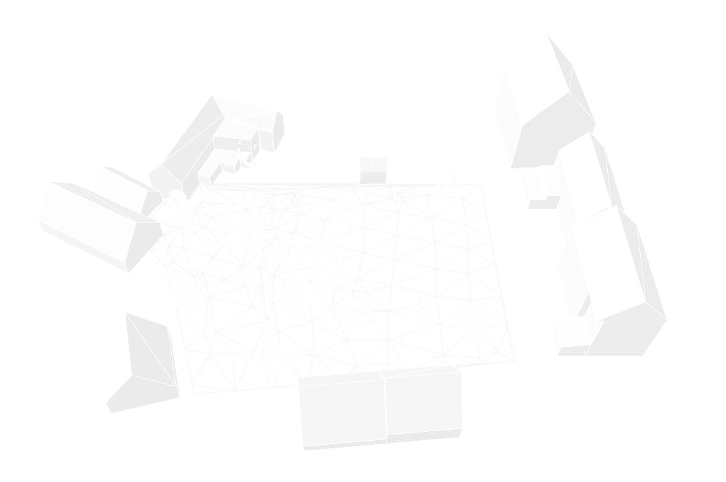 reduzierte 3D Darstellung des Feuchtwangener Ochsenhofs