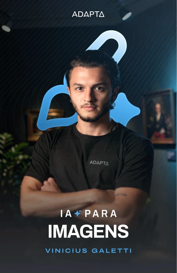 Capa do curso IA para Imagens da Adapta