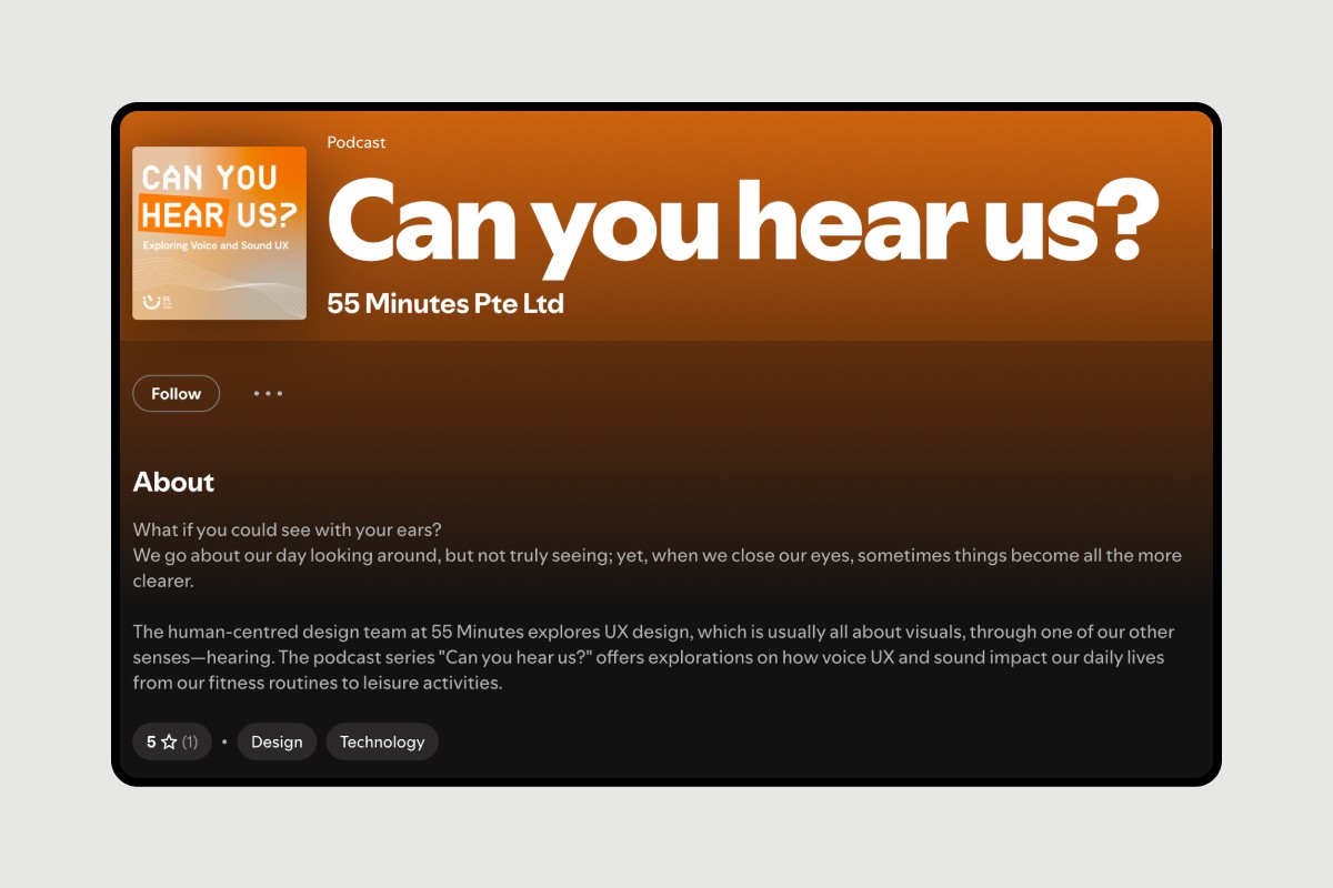 Screenshot of Can You Hear Us? on Spotify