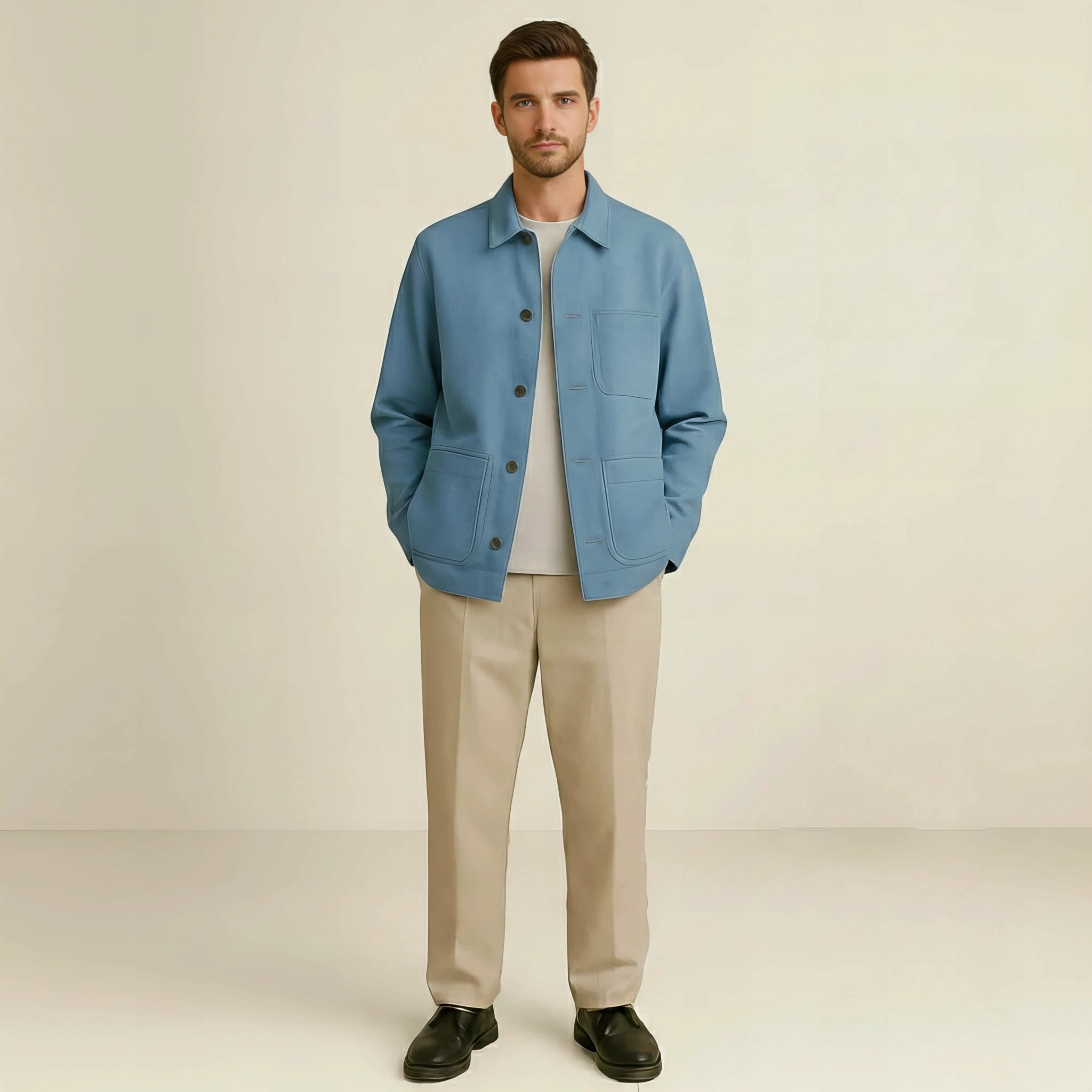 Modern Jacket in Sky Blue