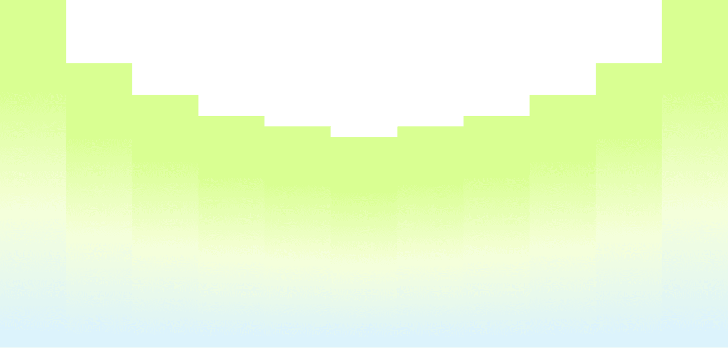 Abstract landscape of layered mountain ridges in shades of green, teal, and blue