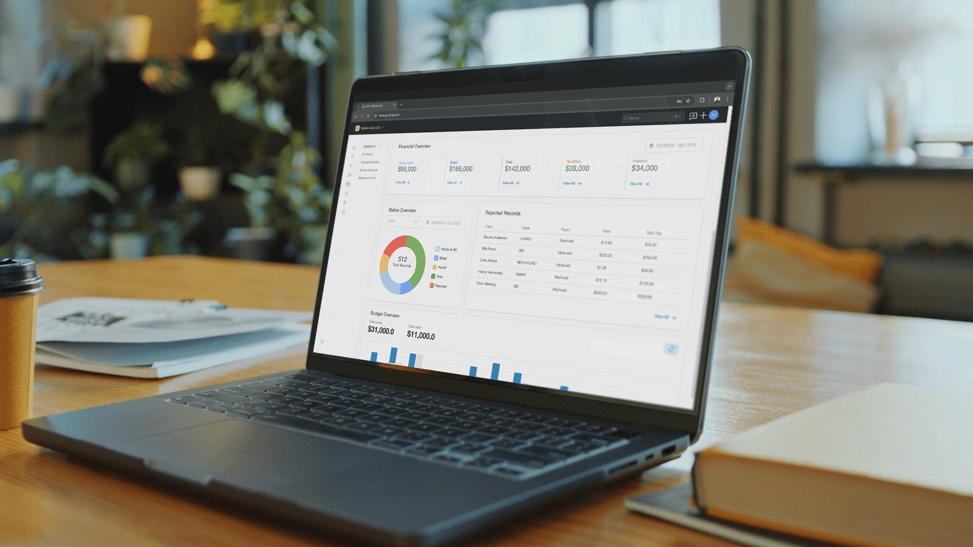  A laptop with its screen on Giv.