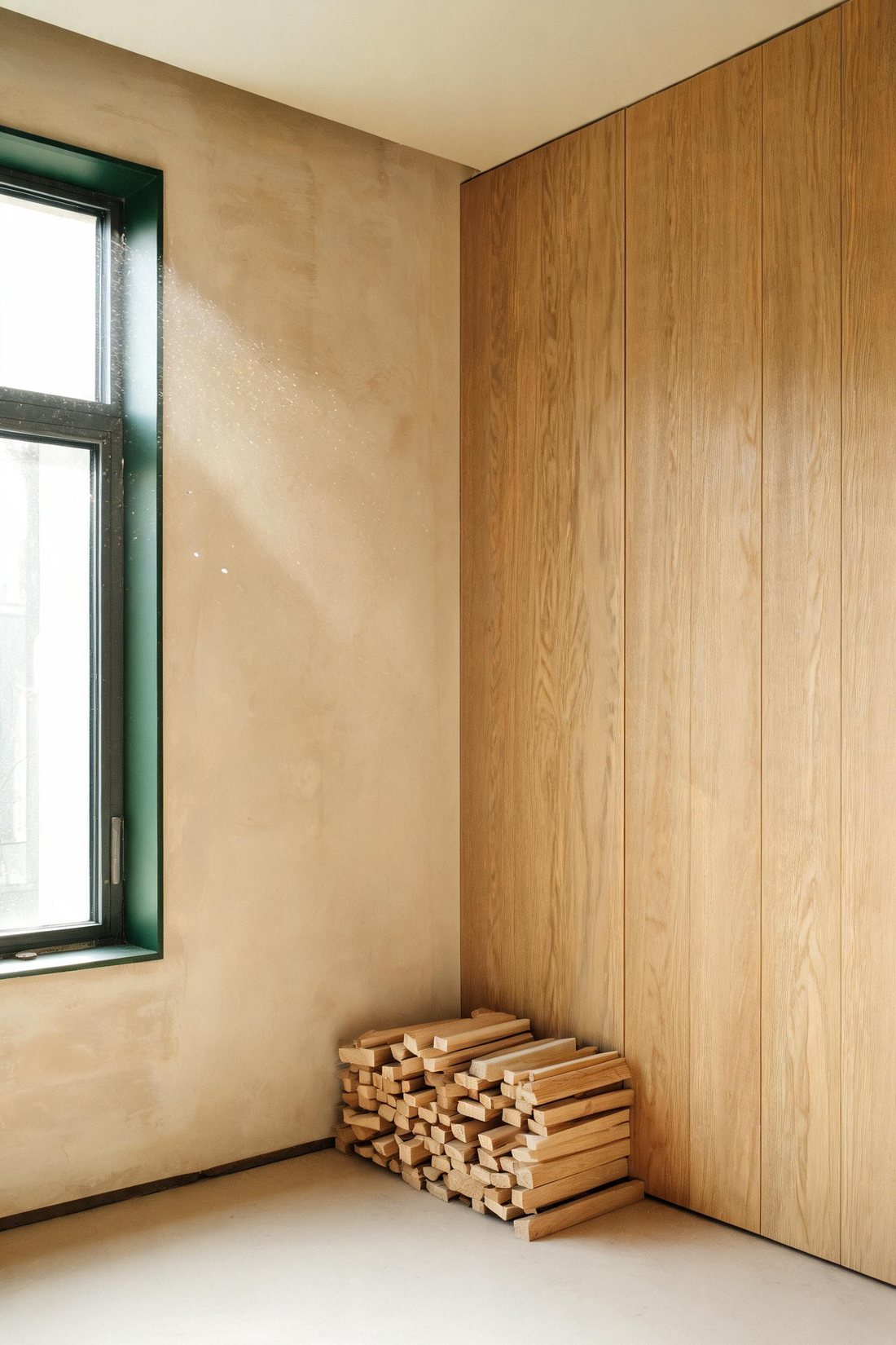 Architectural drawings and materials for a home renovation
