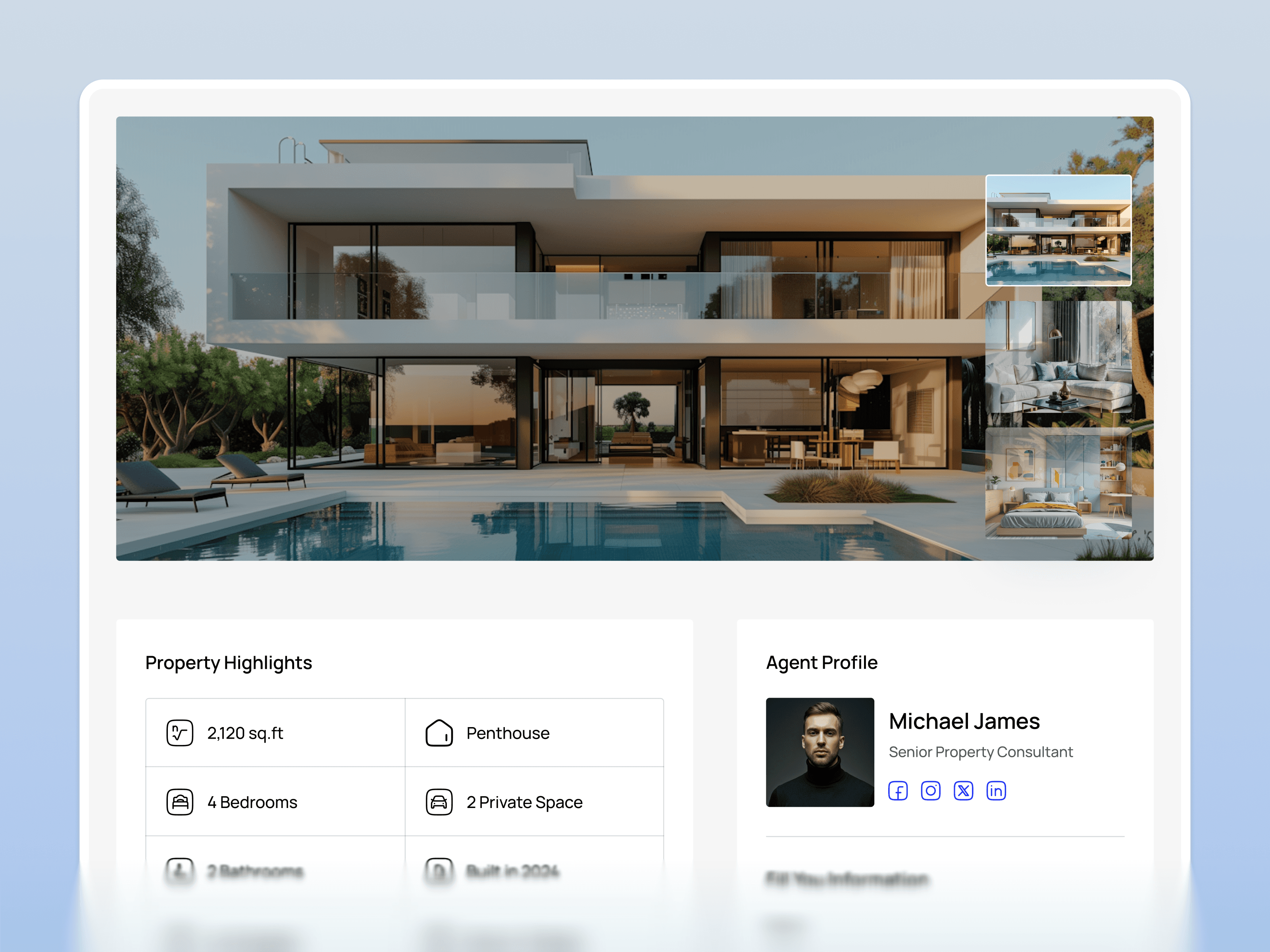 webflow property listing template