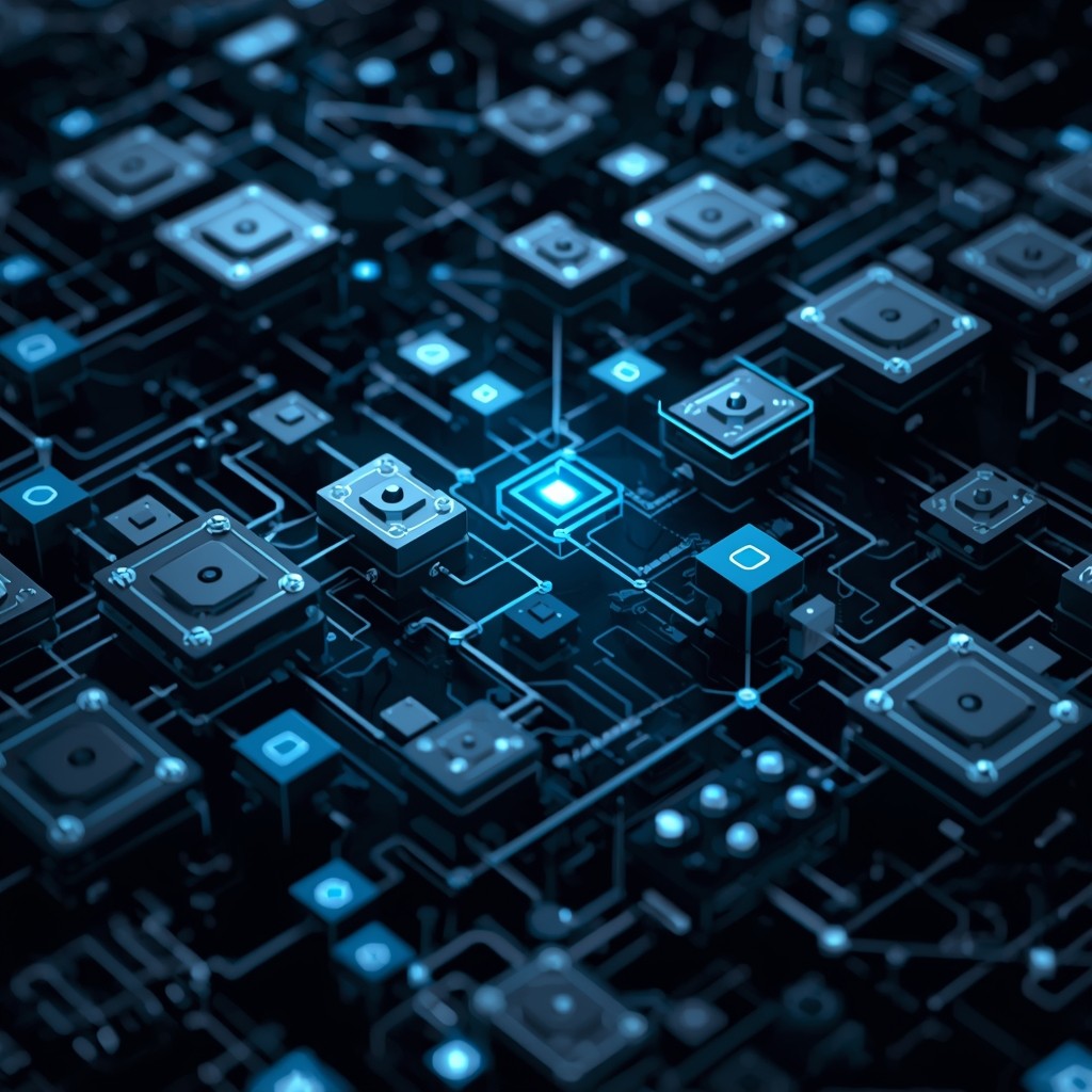 Silhouetted Basketball Player in Motion