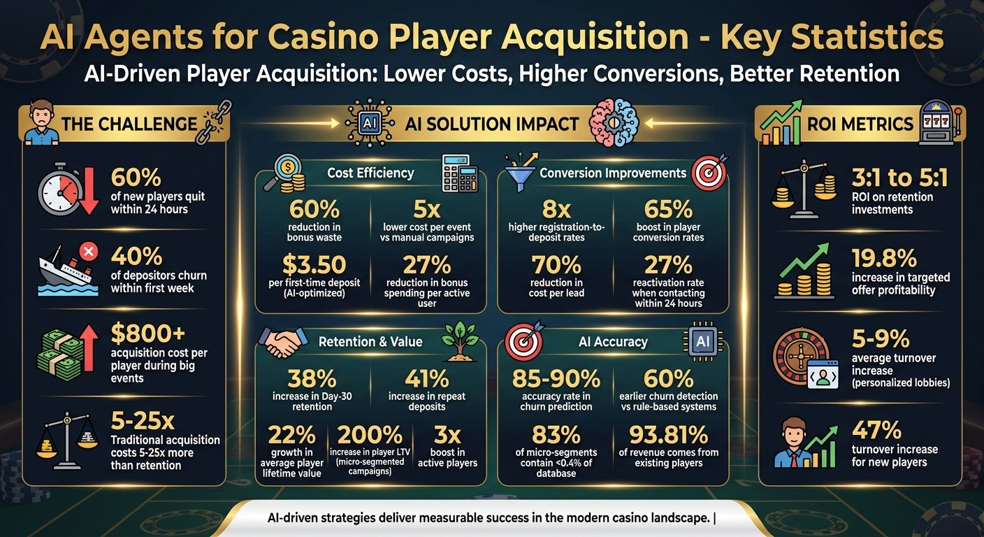 AI Impact on Casino Player Acquisition: Key Performance Metrics and Cost Savings