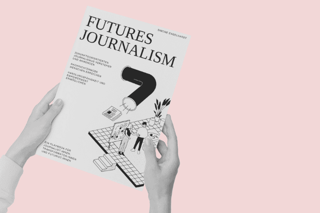 Cover des Playbooks "Futures Journalism", Autorin Simone Engelhardt