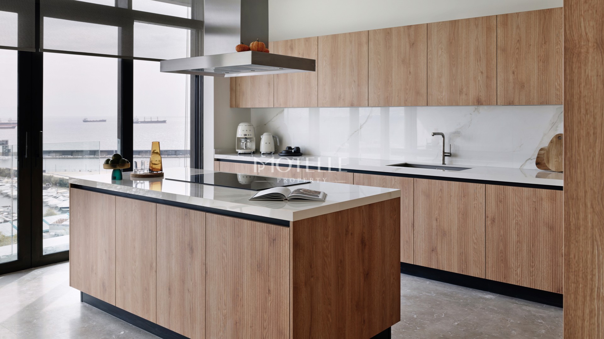 ultra luxury duplex apartment Istanbul terrace design