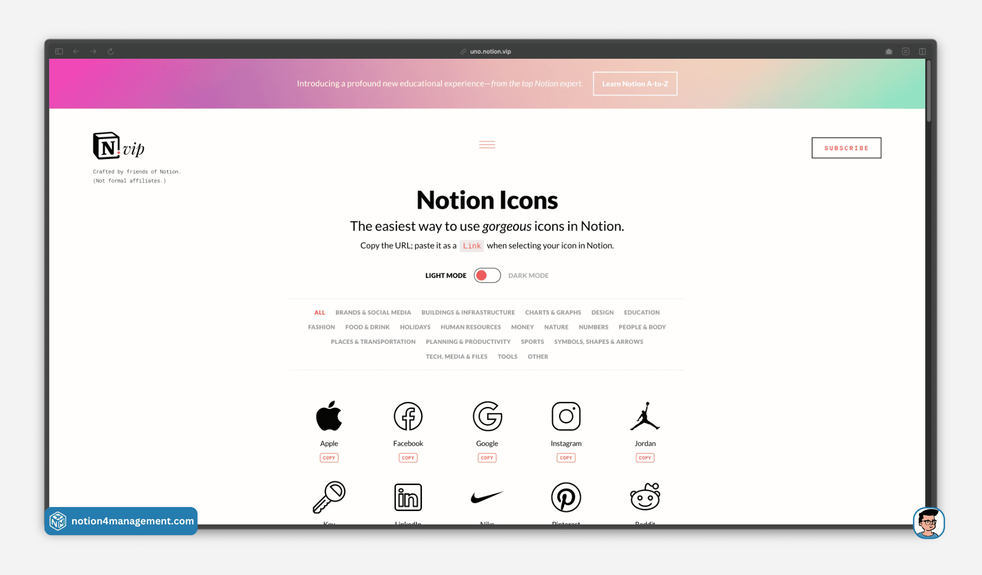 Notion icons