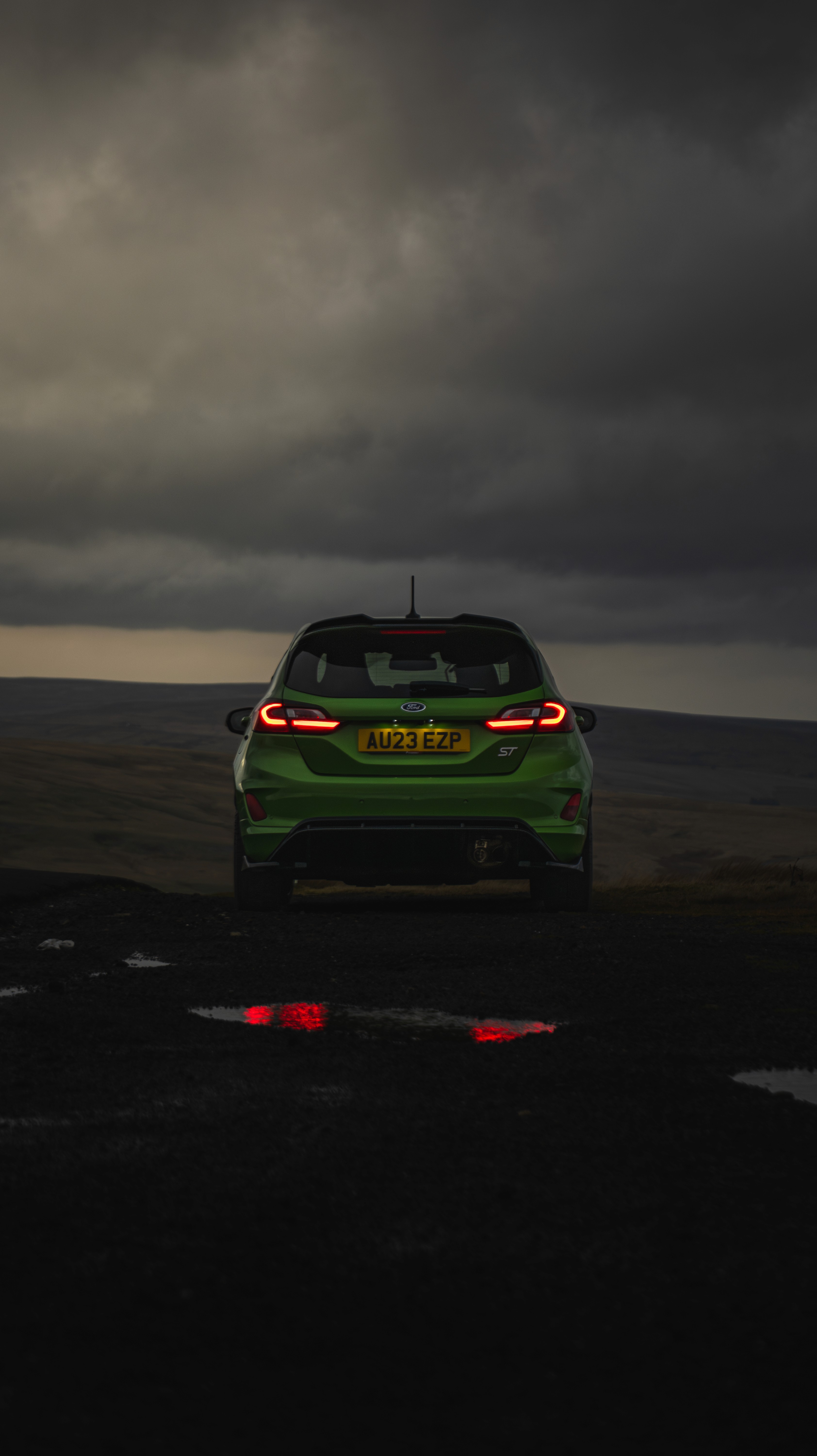 Fiesta st back shot in the countryside