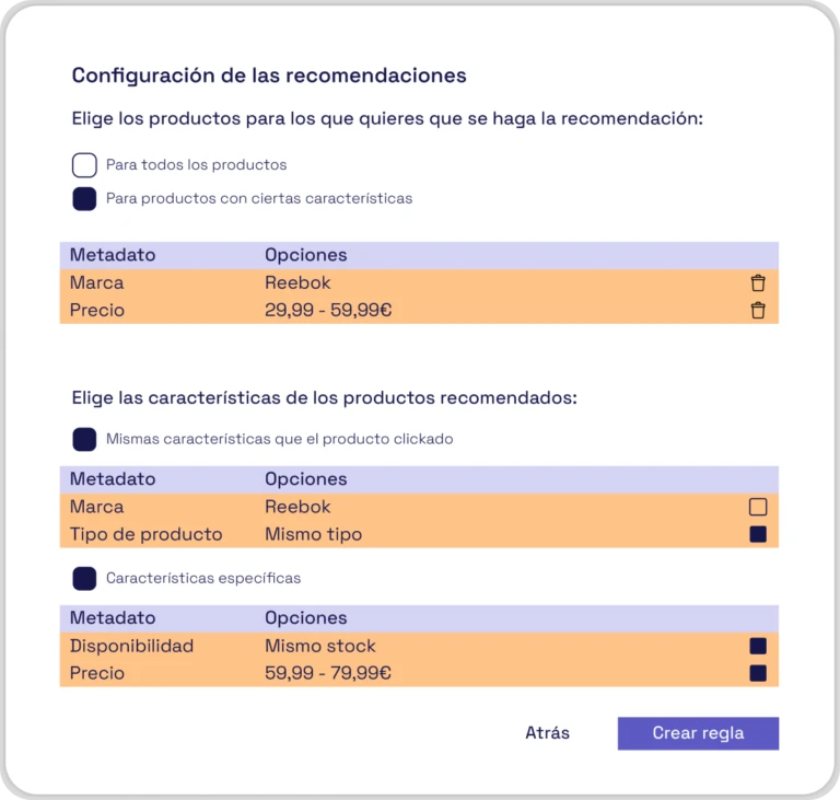 Aumentar el Ticket Medio de Compra - Configuración de recomendaciones - Kimera Technologies