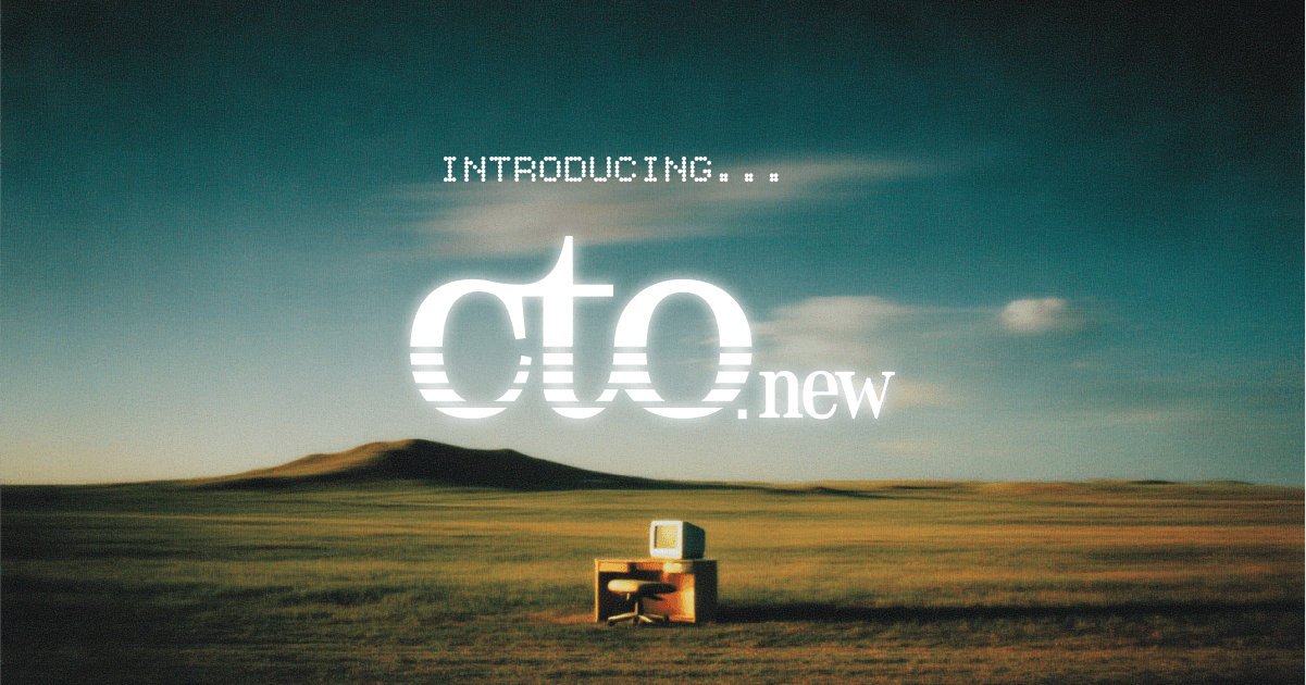 Why We Raised $5.7M to Launch cto.new Completely for Free