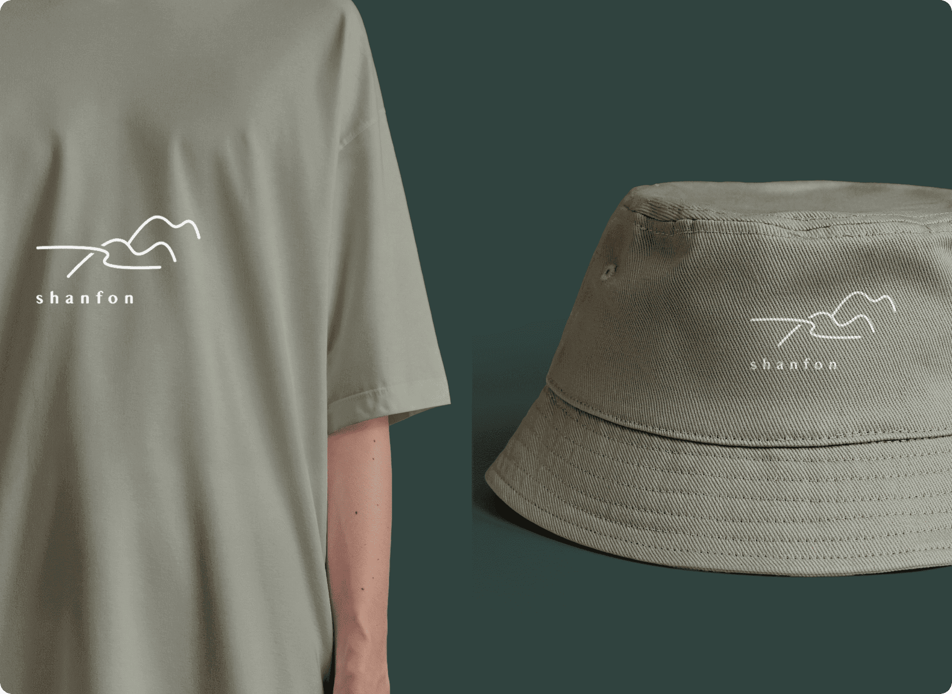 山風 戶外露營品牌 T-shirt、帽子設計