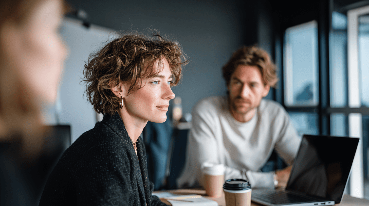 Members thinking and planning new ideas inside coworking space