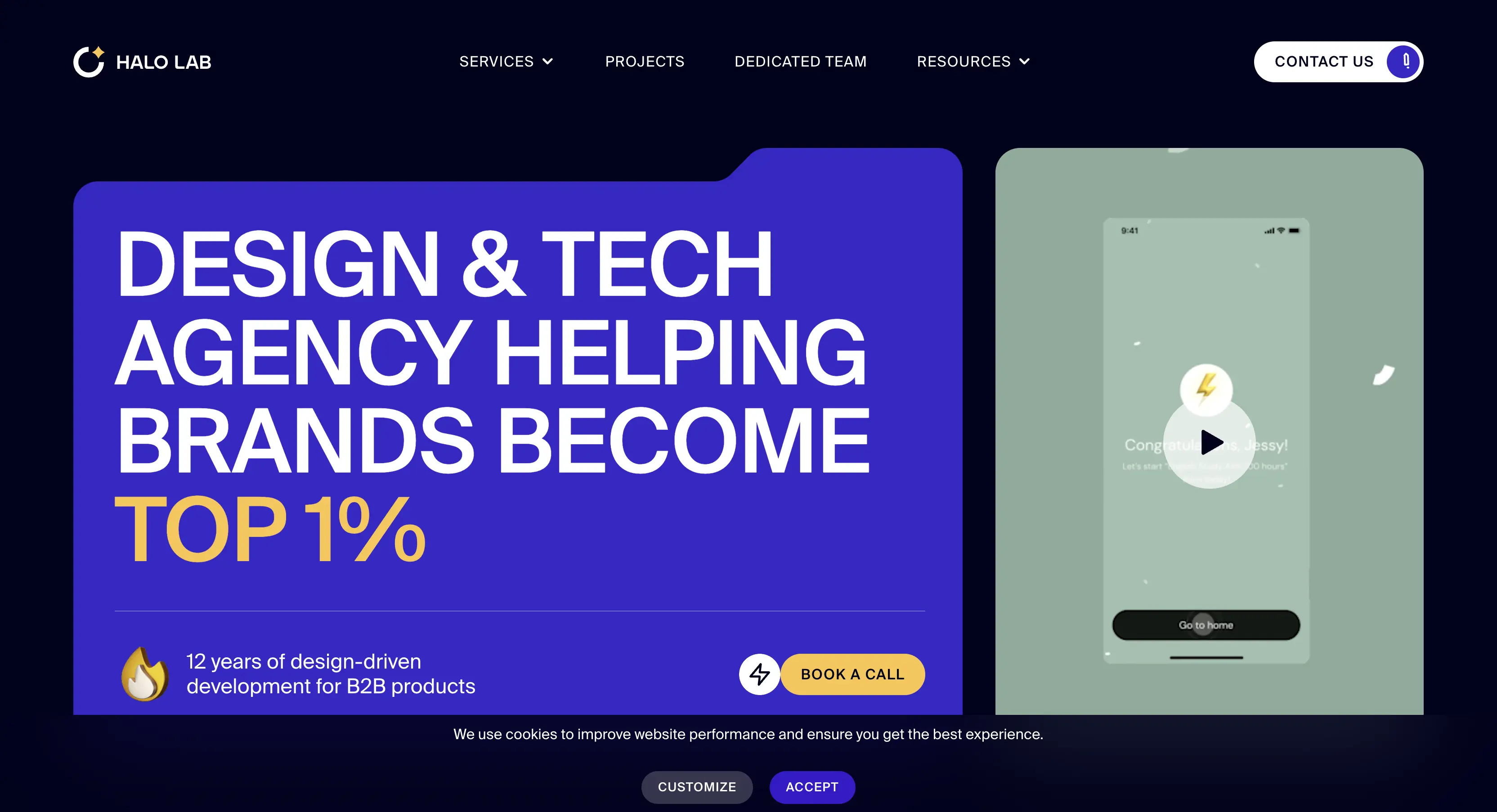 halo lab - best saas web design agency