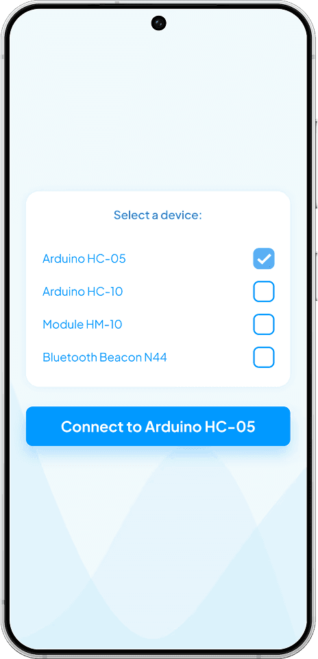 Connection screen